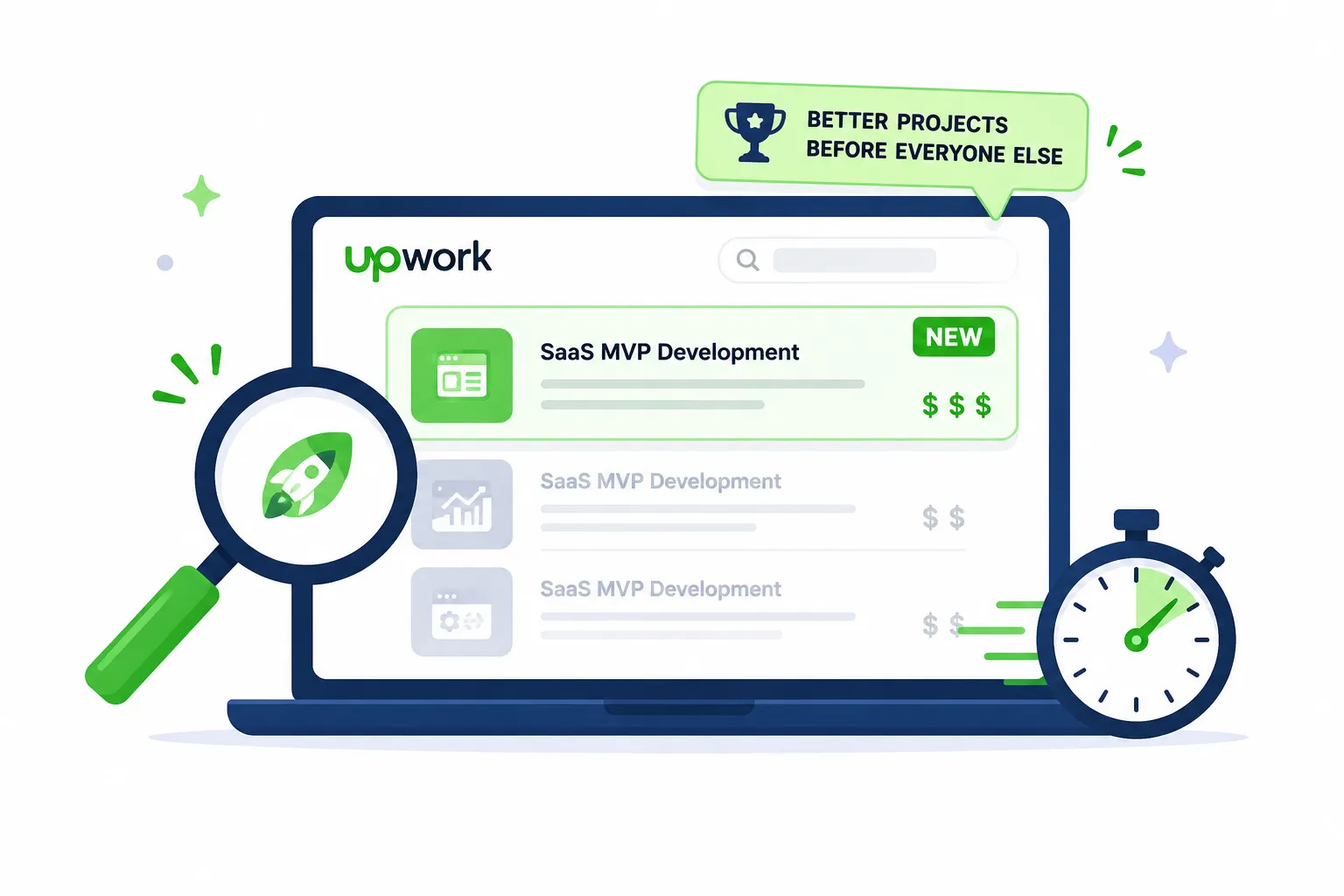 SaaS MVP Development Jobs on Upwork - How to Find Better Projects Before Everyone Else
