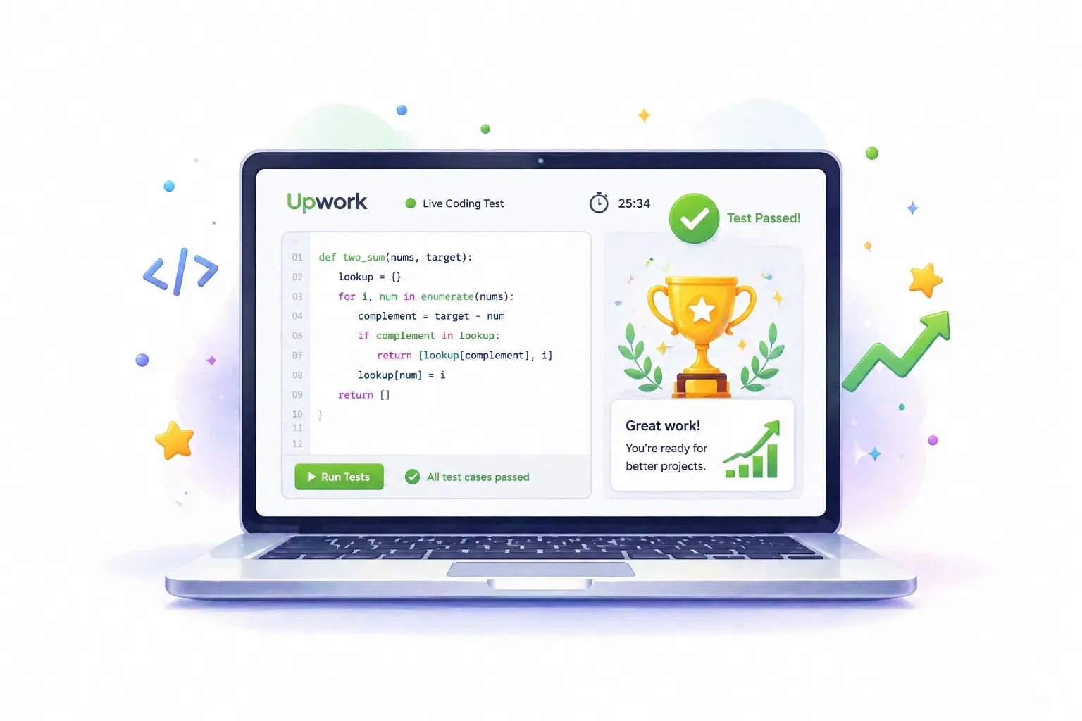How to Pass a Live Coding Test for Upwork Clients and Win Better Projects