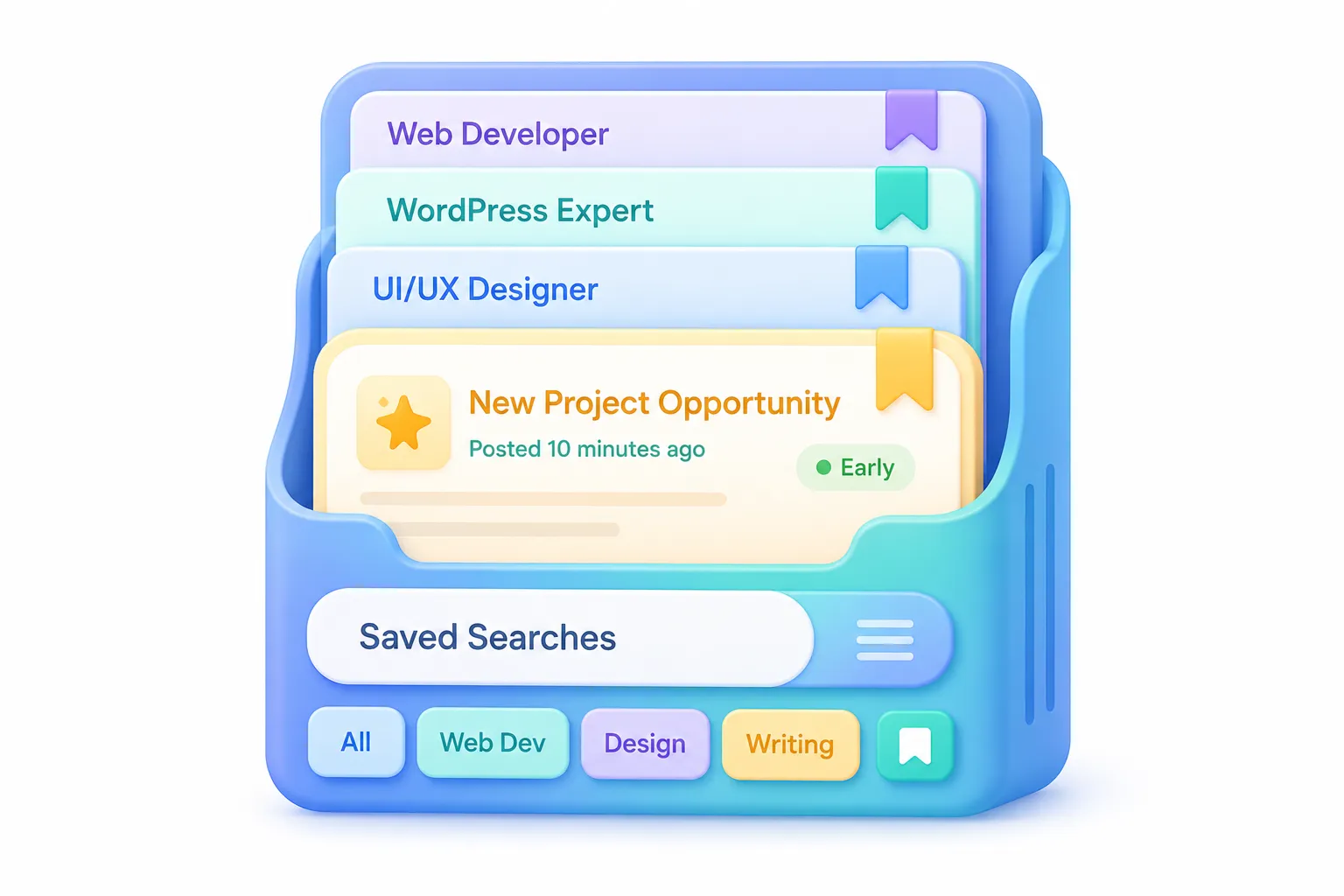 Upwork Saved Searches for Freelancers - Find Better Jobs Before They Get Crowded